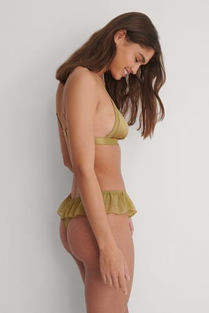 Light Khaki Mesh Back V-String