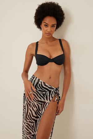 Black Zebra Meshnederdel