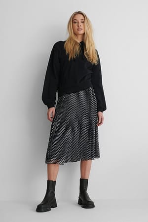 Dots Midi-Faltenrock
