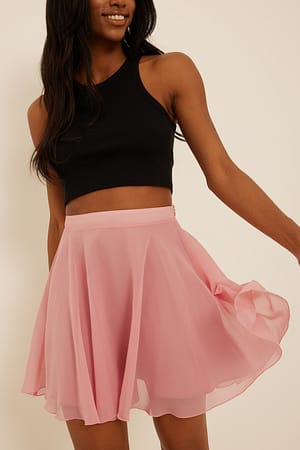 Dusty Pink Mininederdel