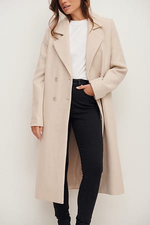 Beige Abrigo femenino