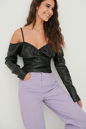 Black Off Shoulder Top