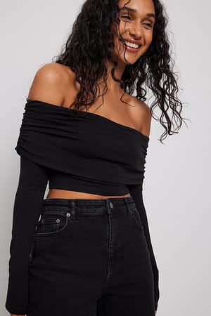 Black Off shoulder top
