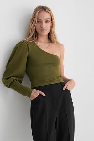 Croptop Med Et Pufærme