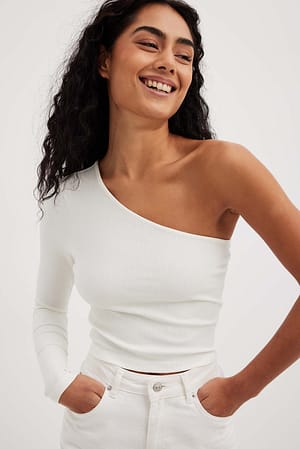 Offwhite One sleeve top