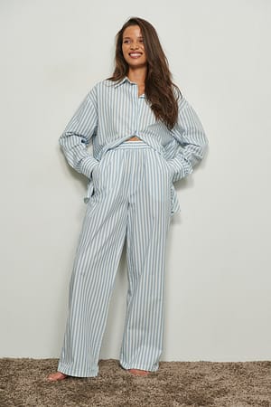 Blue Stripe Bio-Baumwollhose