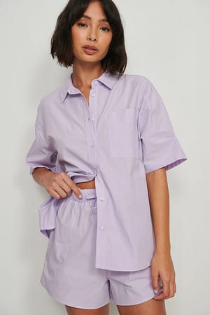Lilac Organic Cotton Shorts