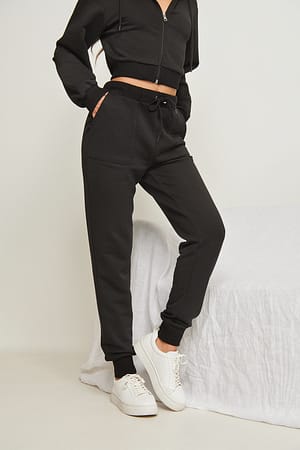 Black Sweatpants van biologisch katoen