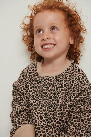 Leopard Ekologisk leocrewneck