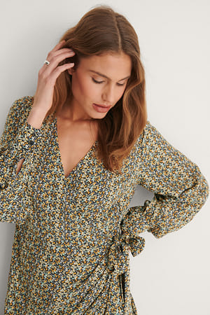 Grey/Yellow Maxikjole