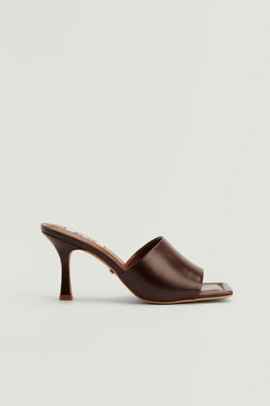 Chocolate Stiletto-Halbschuhe mit gepolsterter Sohle