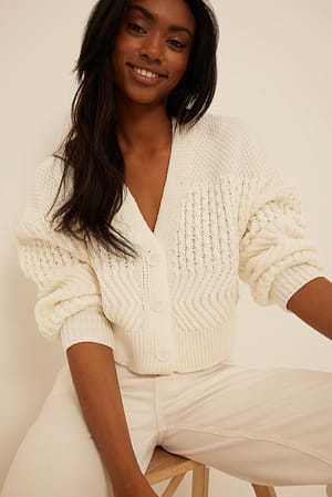 Off White Stickad cardigan