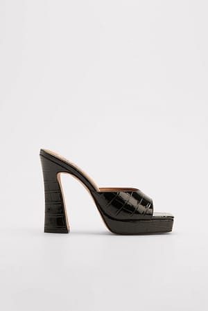 Black Tacones de plataforma