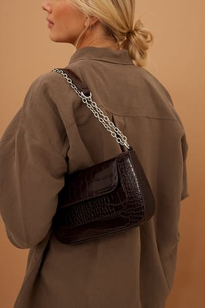 Dark Chokolate Sac baguette à poche