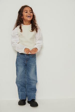 Light Blue Ekologiska vida jeans