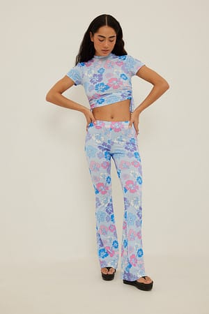 Flower Print Bedruckte Hose