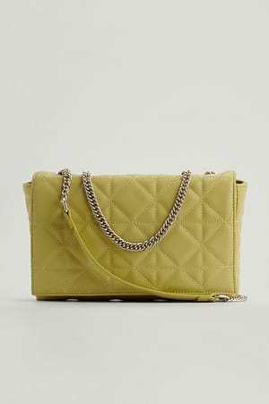 Lime Bolso acolchado con cadena