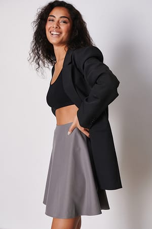 Recycled Circle Mini Skirt