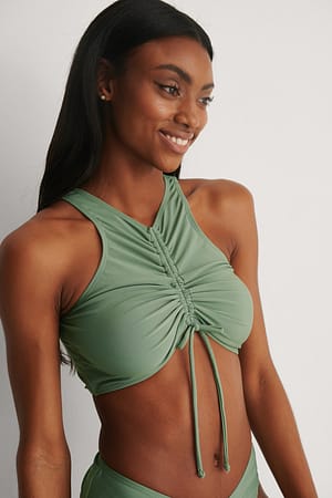 Top de bikini cordón