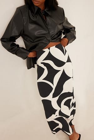 Black/White Print Maxirock