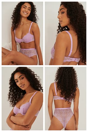 Lilac Genanvendt uforet muslingeformet blonde-bh