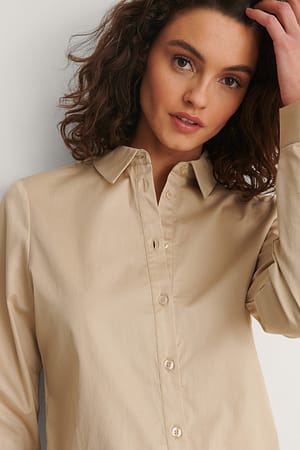 Beige Regular Shirt