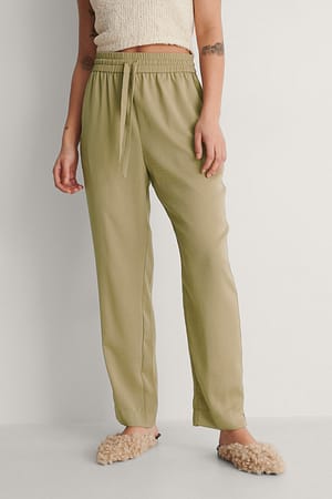Beige Pantalon décontracté