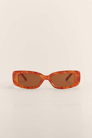 Light Tortoise Gafas de sol con montura retro