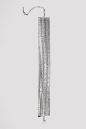 Silver Rhinestone Necklace