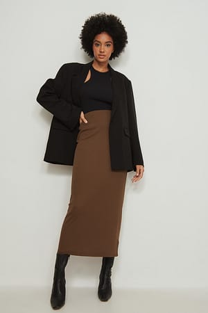 Rib Maxi Skirt