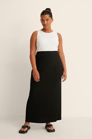 Falda maxi acanalada reciclada