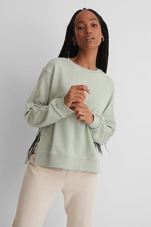 Green Sweatshirt manches longues biologique