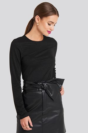Round Neck Long Sleeve Top