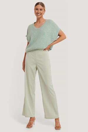 Mint Satijnen Pantalon