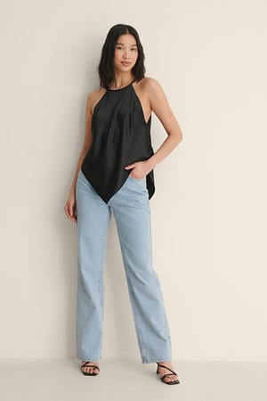 Black Recycled linne