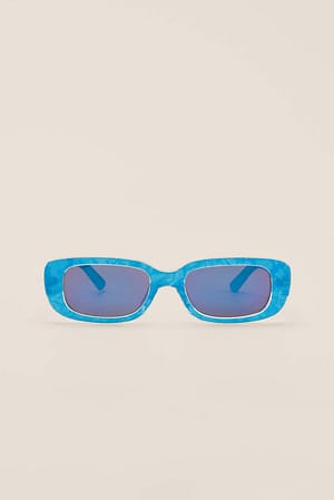 Blue Glanzende zonnebril