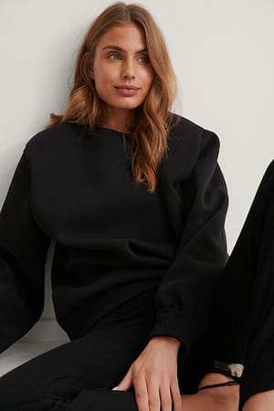 Black Organische sweater