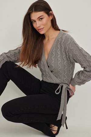 Black Organische bootcut jeans