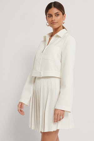 Pleated Mini Skirt