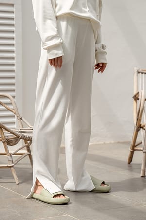 Offwhite Pantalón De Chándal Recto
