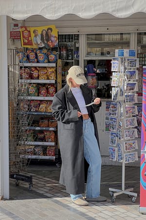 Rette jeans med løs passform