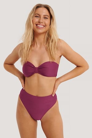 Dark Red Structured Maxi Highwaist Panty