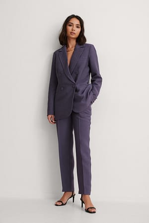 Purple Dressbukser Med Struktur