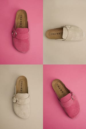 Dusty Pink Wildlederslipper