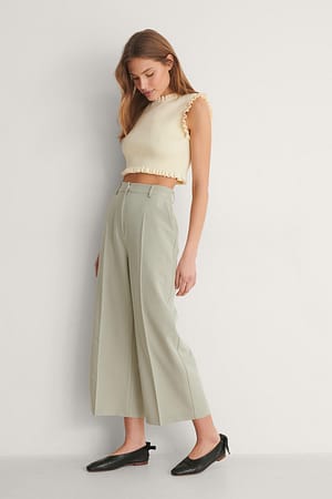 Grey Jupe-culotte ajustés