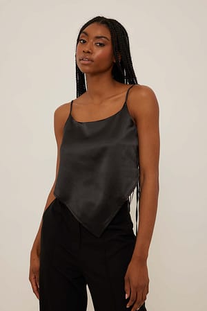 Black Topp med knytting