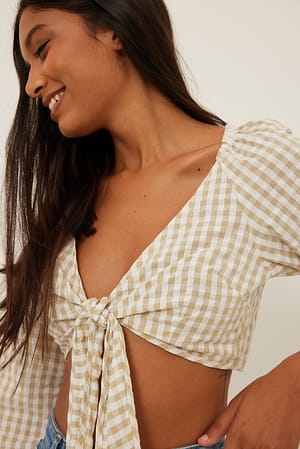 Beige Ekologisk blus