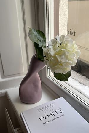 Pale Purple Tilted Vase