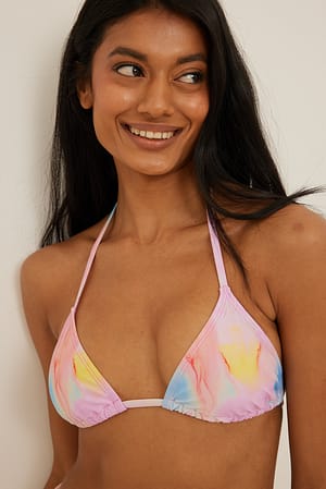 Aquarelle Haut de bikini triangle recyclé