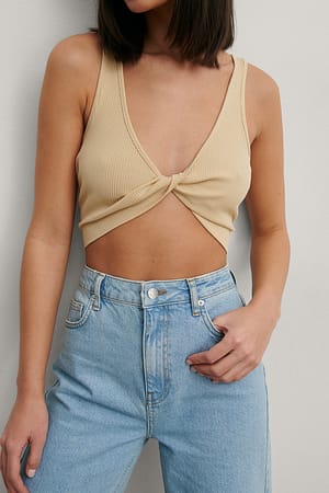 Yellow Twistet top